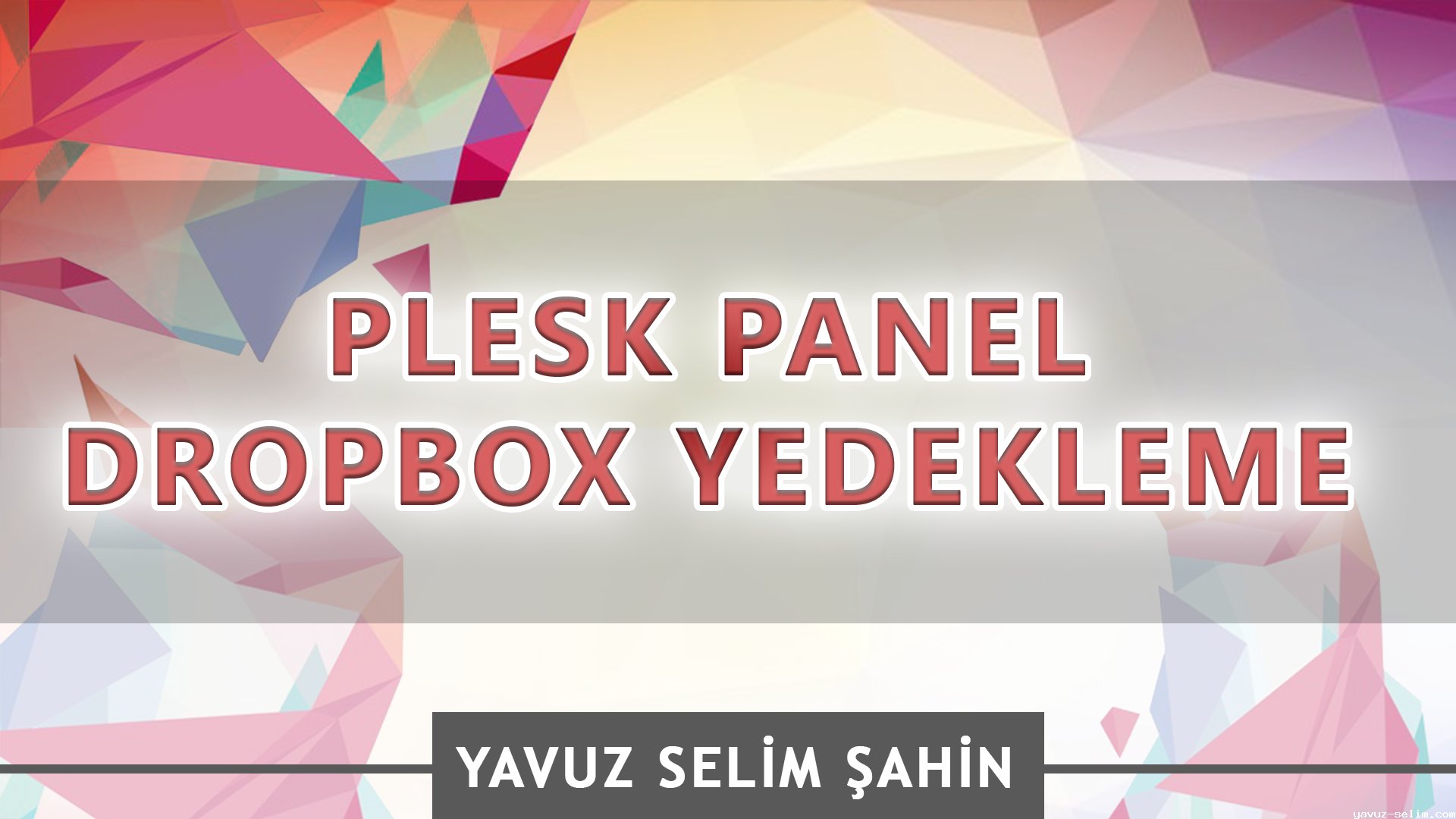 Plesk Panel Dropbox Yedekleme Sistemi Videolu Anlatım