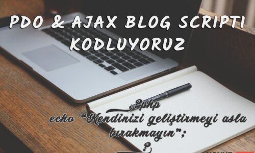 pdo-ajax-blog-scripti-kodlamak